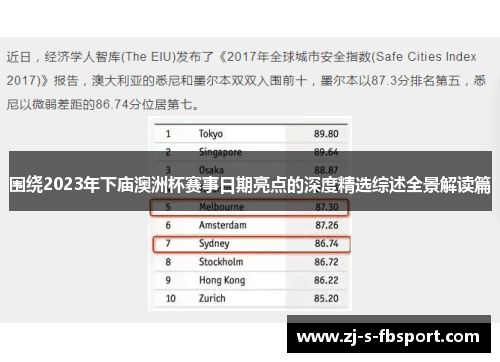 围绕2023年下庙澳洲杯赛事日期亮点的深度精选综述全景解读篇